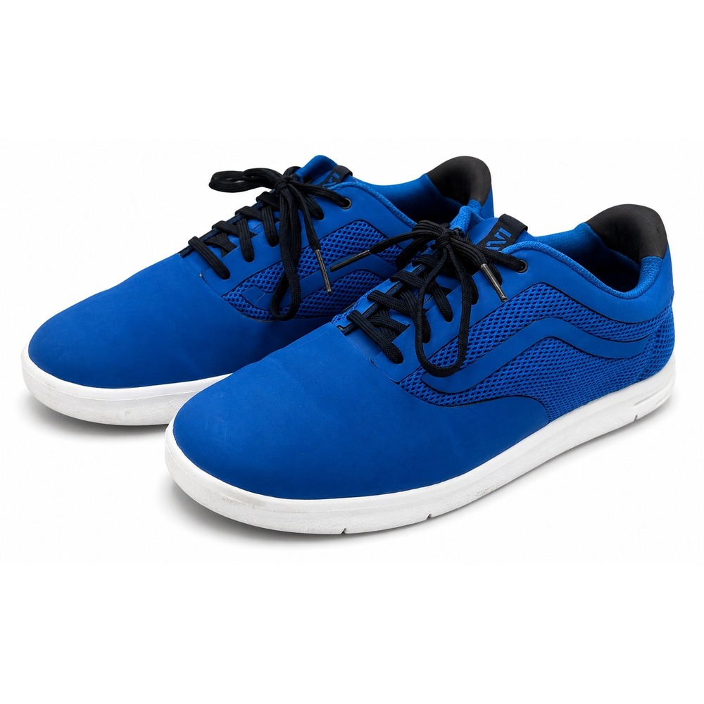 Vans Iso 1.5 Mens Size 10 Blue White Athletic Casual Walking Sneakers VN-0QFR9LM